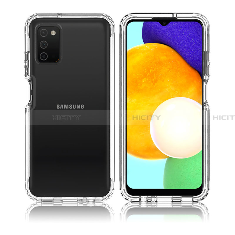 Funda Silicona Carcasa Ultrafina Transparente Goma Frontal y Trasera 360 Grados para Samsung Galaxy F02S SM-E025F Claro