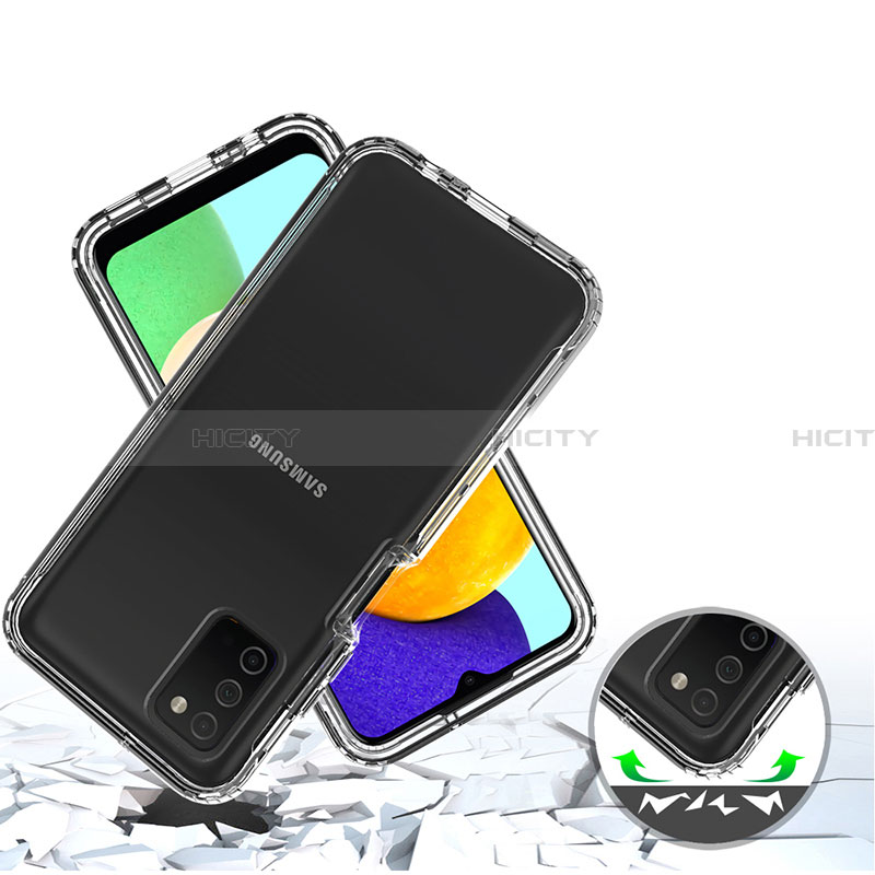 Funda Silicona Carcasa Ultrafina Transparente Goma Frontal y Trasera 360 Grados para Samsung Galaxy F02S SM-E025F Claro