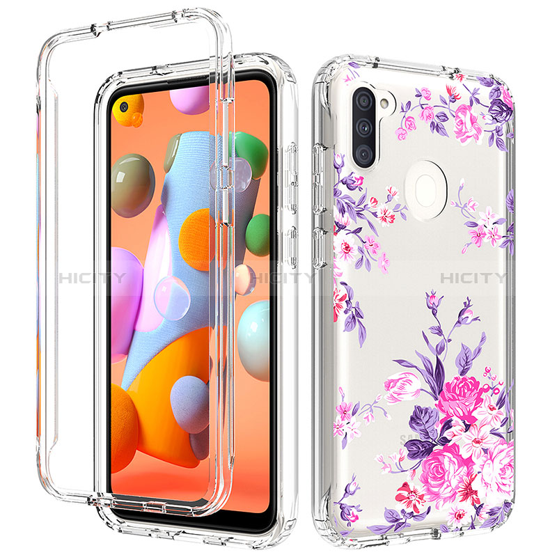 Funda Silicona Carcasa Ultrafina Transparente Goma Frontal y Trasera 360 Grados para Samsung Galaxy M11