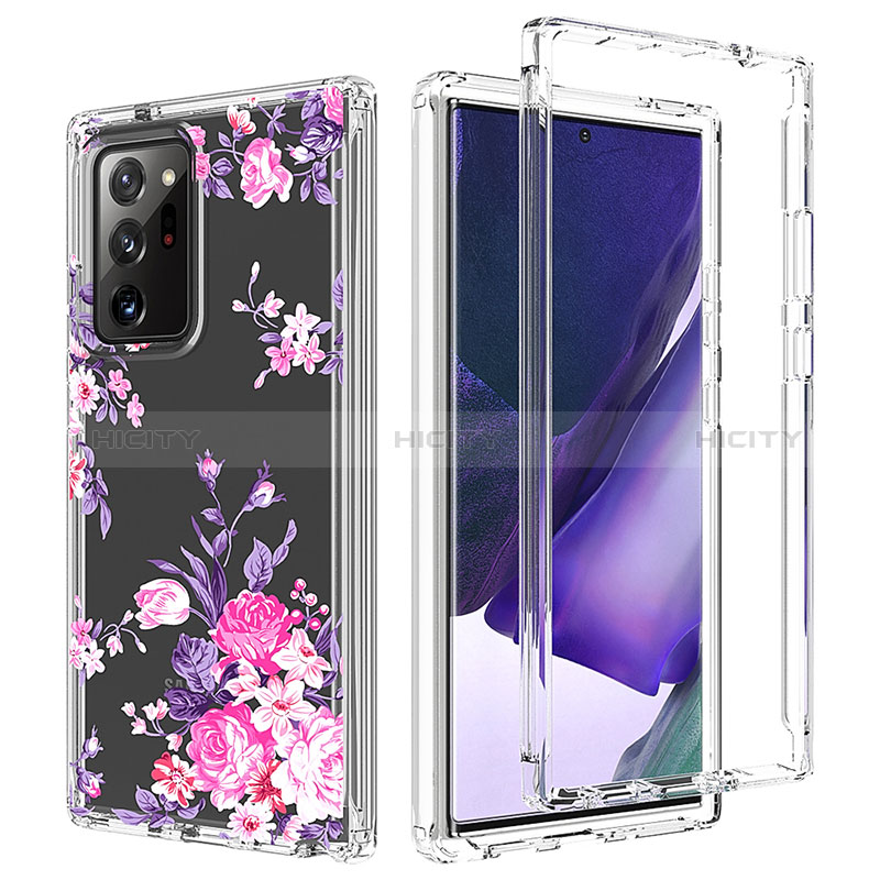 Funda Silicona Carcasa Ultrafina Transparente Goma Frontal y Trasera 360 Grados para Samsung Galaxy Note 20 Ultra 5G