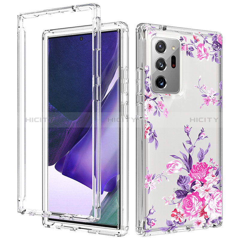 Funda Silicona Carcasa Ultrafina Transparente Goma Frontal y Trasera 360 Grados para Samsung Galaxy Note 20 Ultra 5G