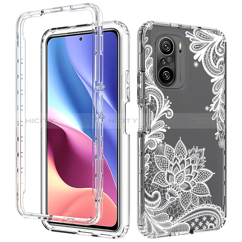 Funda Silicona Carcasa Ultrafina Transparente Goma Frontal y Trasera 360 Grados para Xiaomi Mi 11i 5G Blanco