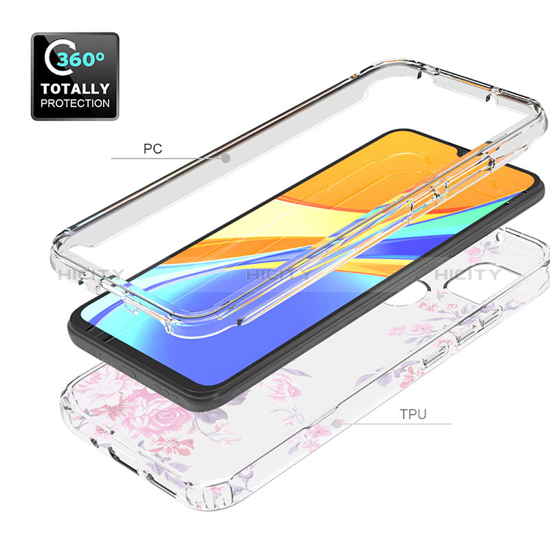 Funda Silicona Carcasa Ultrafina Transparente Goma Frontal y Trasera 360 Grados para Xiaomi POCO C3