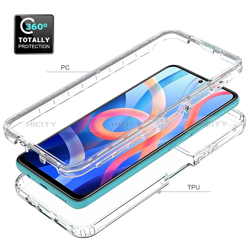 Funda Silicona Carcasa Ultrafina Transparente Goma Frontal y Trasera 360 Grados para Xiaomi Poco M4 Pro 5G Claro