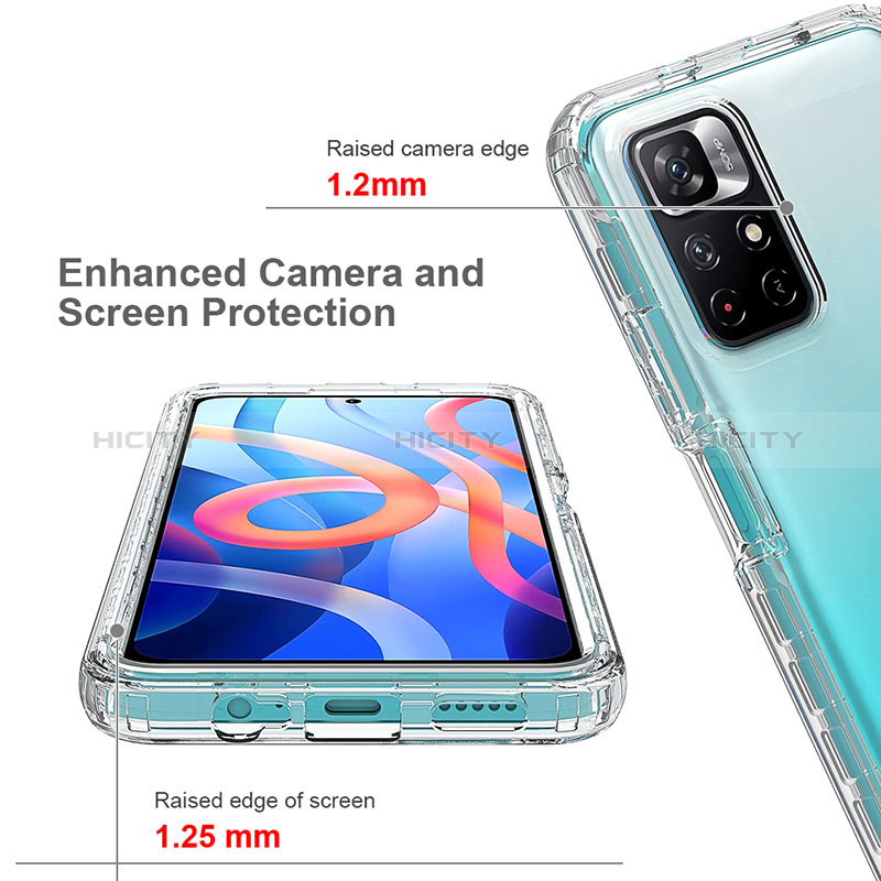 Funda Silicona Carcasa Ultrafina Transparente Goma Frontal y Trasera 360 Grados para Xiaomi Poco M4 Pro 5G Claro