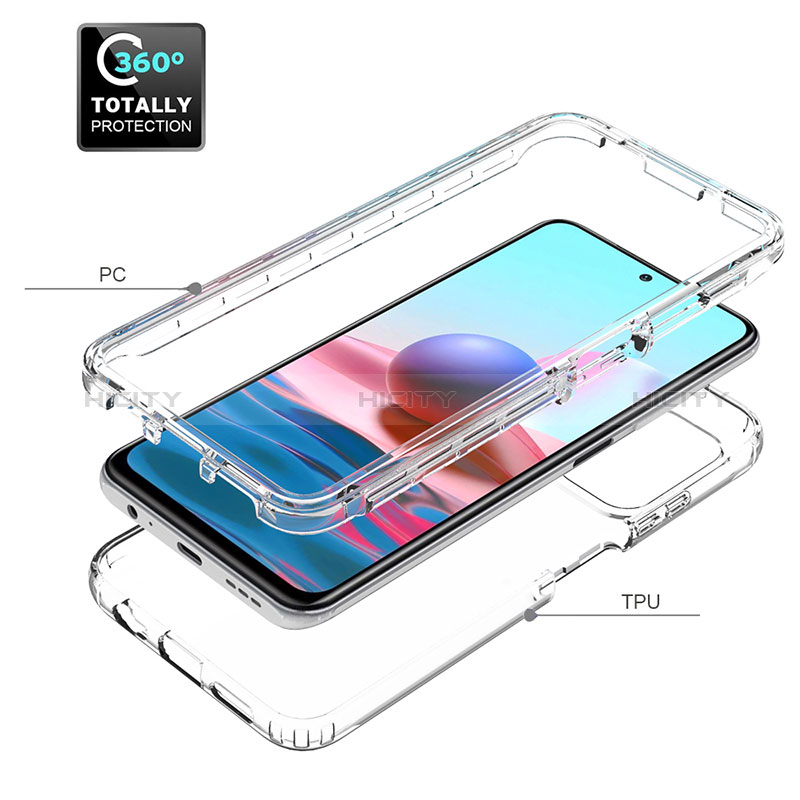 Funda Silicona Carcasa Ultrafina Transparente Goma Frontal y Trasera 360 Grados para Xiaomi Poco M5S Claro