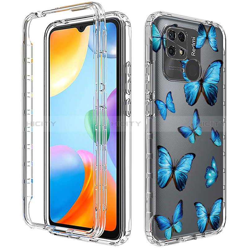 Funda Silicona Carcasa Ultrafina Transparente Goma Frontal y Trasera 360 Grados para Xiaomi Redmi 10 India