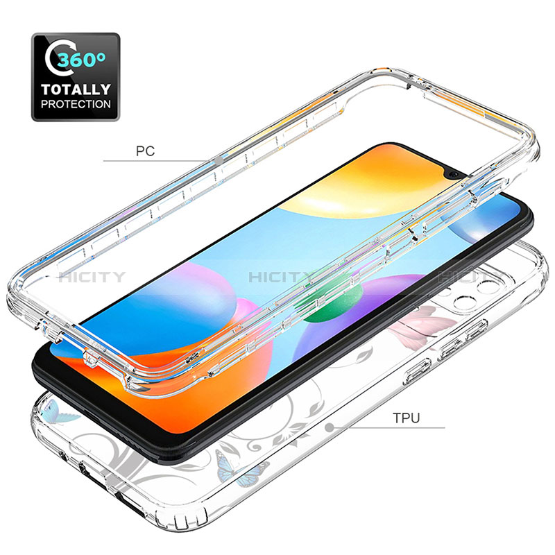 Funda Silicona Carcasa Ultrafina Transparente Goma Frontal y Trasera 360 Grados para Xiaomi Redmi 10 Power