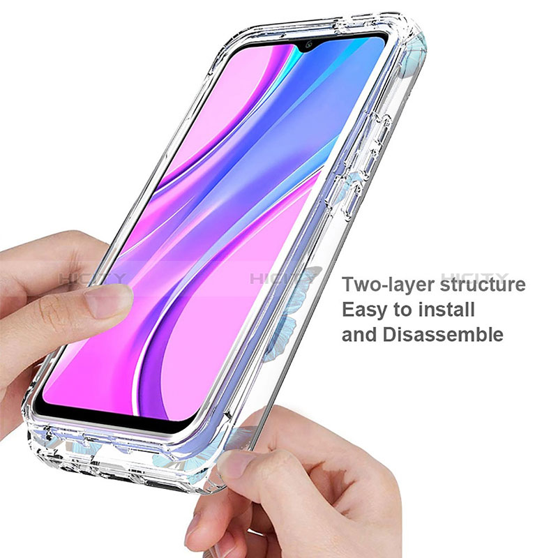 Funda Silicona Carcasa Ultrafina Transparente Goma Frontal y Trasera 360 Grados para Xiaomi Redmi 9