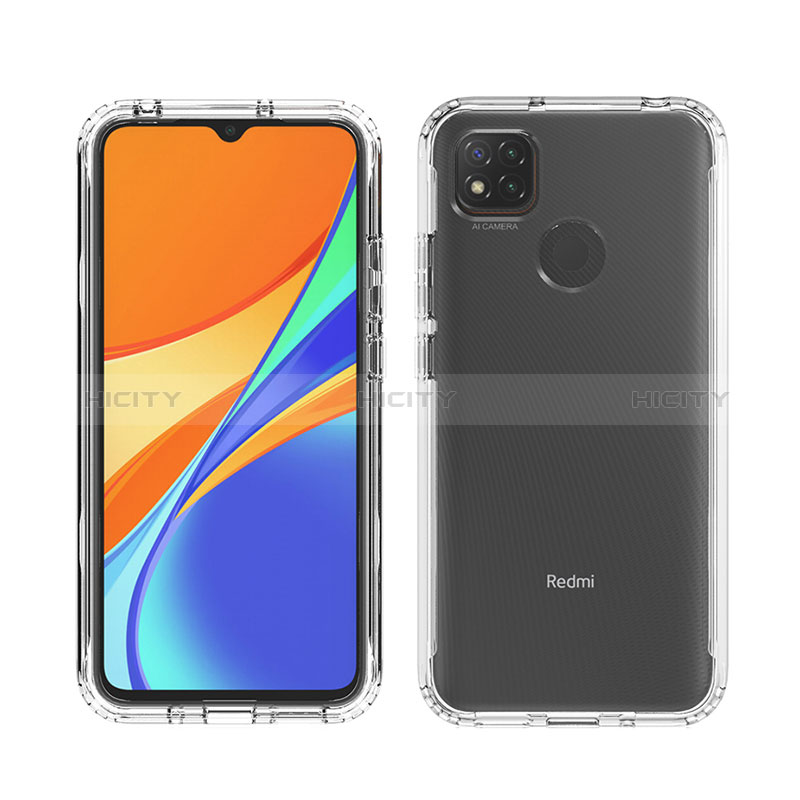 Funda Silicona Carcasa Ultrafina Transparente Goma Frontal y Trasera 360 Grados para Xiaomi Redmi 9 Activ Claro