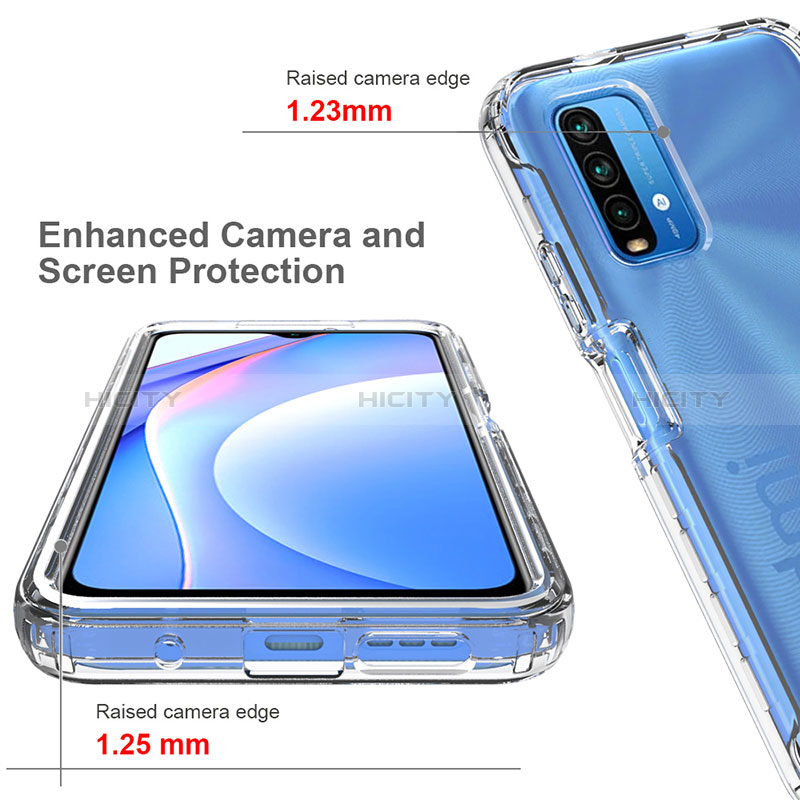 Funda Silicona Carcasa Ultrafina Transparente Goma Frontal y Trasera 360 Grados para Xiaomi Redmi 9 Power Claro