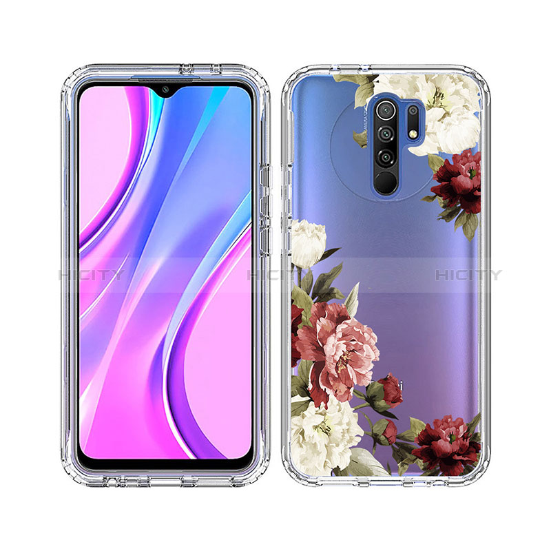 Funda Silicona Carcasa Ultrafina Transparente Goma Frontal y Trasera 360 Grados para Xiaomi Redmi 9 Prime India