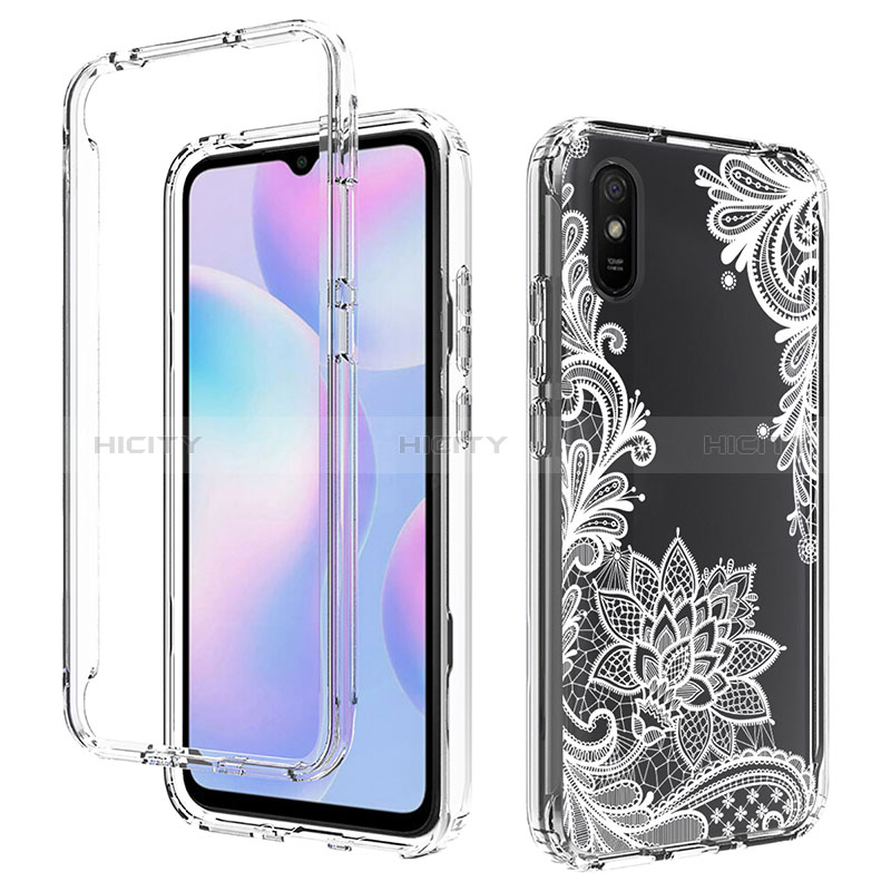 Funda Silicona Carcasa Ultrafina Transparente Goma Frontal y Trasera 360 Grados para Xiaomi Redmi 9A