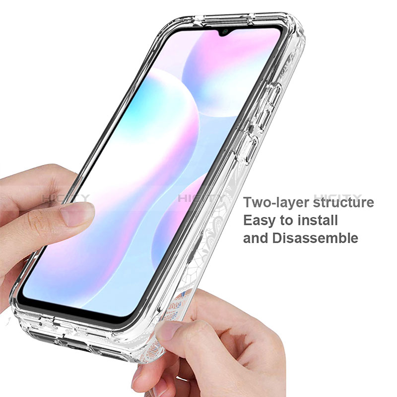 Funda Silicona Carcasa Ultrafina Transparente Goma Frontal y Trasera 360 Grados para Xiaomi Redmi 9i