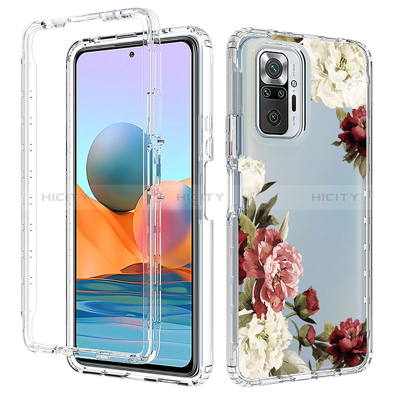 Funda Silicona Carcasa Ultrafina Transparente Goma Frontal y Trasera 360 Grados para Xiaomi Redmi Note 10 Pro Max