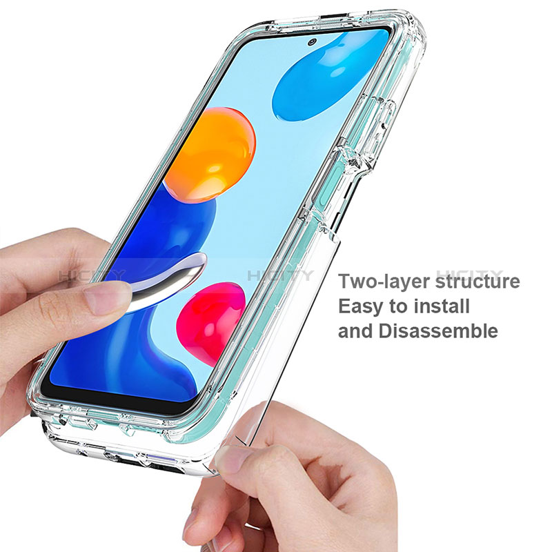 Funda Silicona Carcasa Ultrafina Transparente Goma Frontal y Trasera 360 Grados para Xiaomi Redmi Note 11S 4G Claro