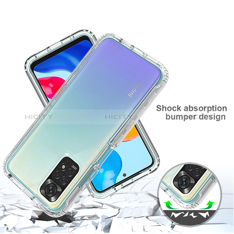 Funda Silicona Carcasa Ultrafina Transparente Goma Frontal y Trasera 360 Grados para Xiaomi Redmi Note 11S 4G Claro