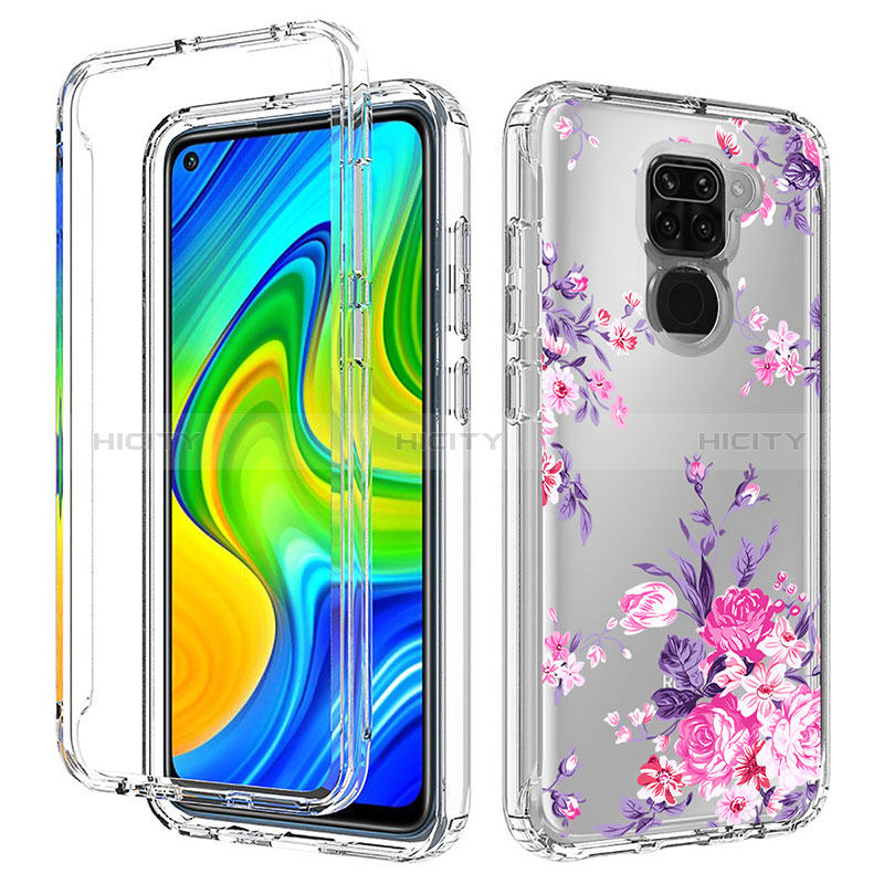 Funda Silicona Carcasa Ultrafina Transparente Goma Frontal y Trasera 360 Grados para Xiaomi Redmi Note 9