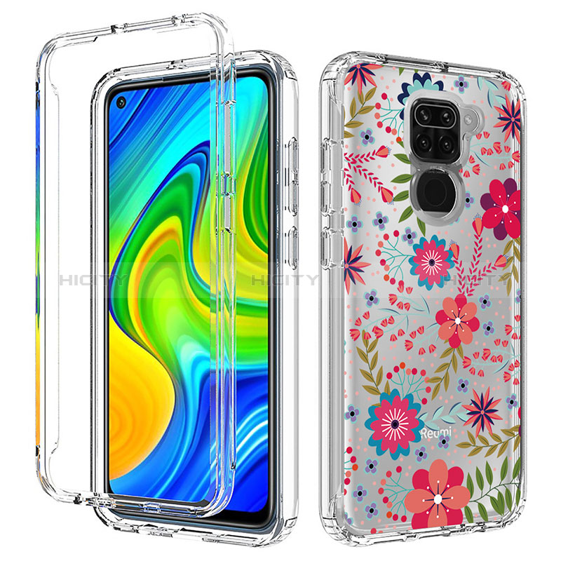 Funda Silicona Carcasa Ultrafina Transparente Goma Frontal y Trasera 360 Grados para Xiaomi Redmi Note 9