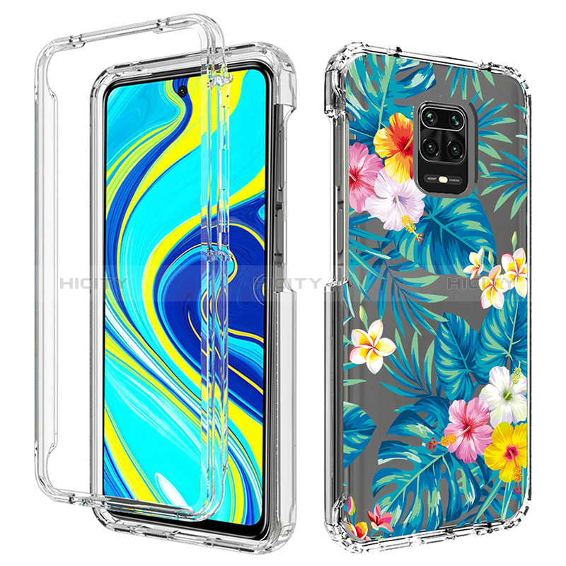 Funda Silicona Carcasa Ultrafina Transparente Goma Frontal y Trasera 360 Grados para Xiaomi Redmi Note 9 Pro Max