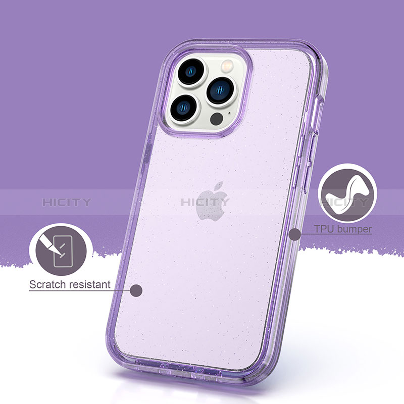 Funda Silicona Carcasa Ultrafina Transparente Goma Frontal y Trasera 360 Grados YJ1 para Apple iPhone 13 Pro