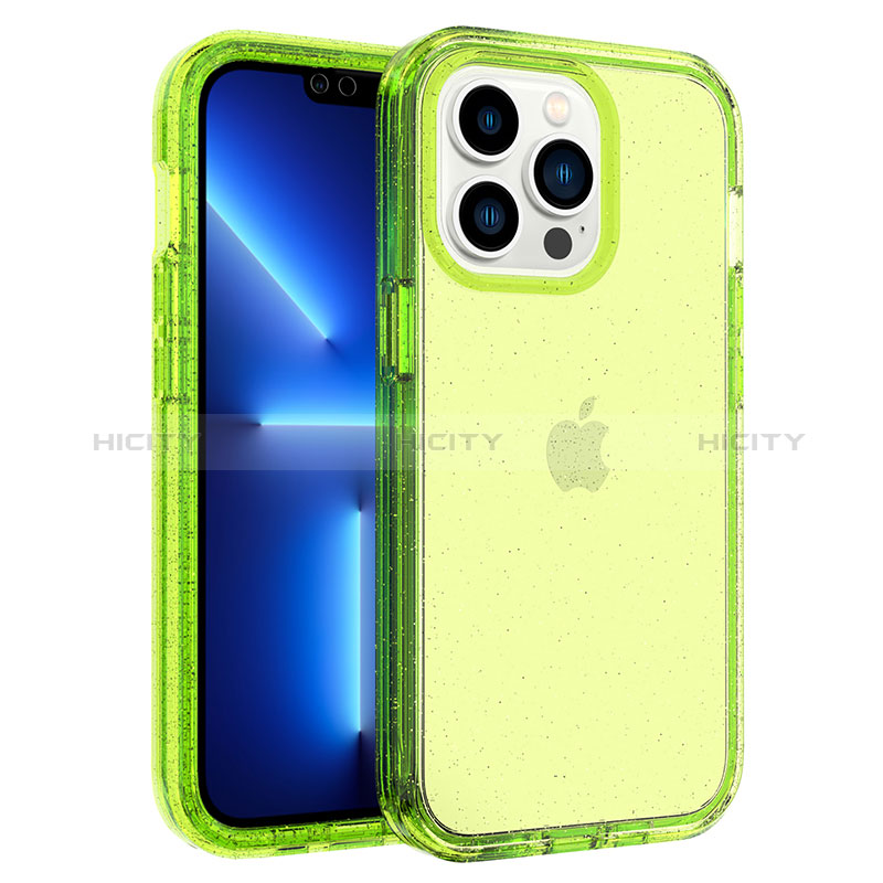 Funda Silicona Carcasa Ultrafina Transparente Goma Frontal y Trasera 360 Grados YJ1 para Apple iPhone 13 Pro Max