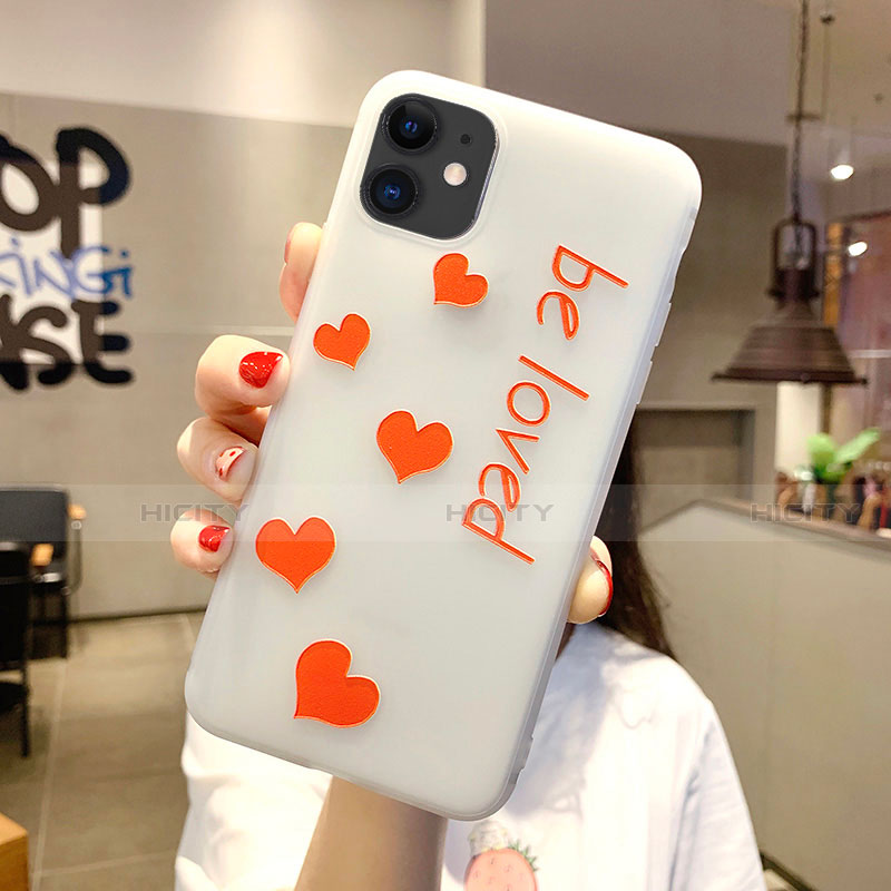 Funda Silicona Gel Goma Amor Corazon Love Carcasa S02 para Apple iPhone 11