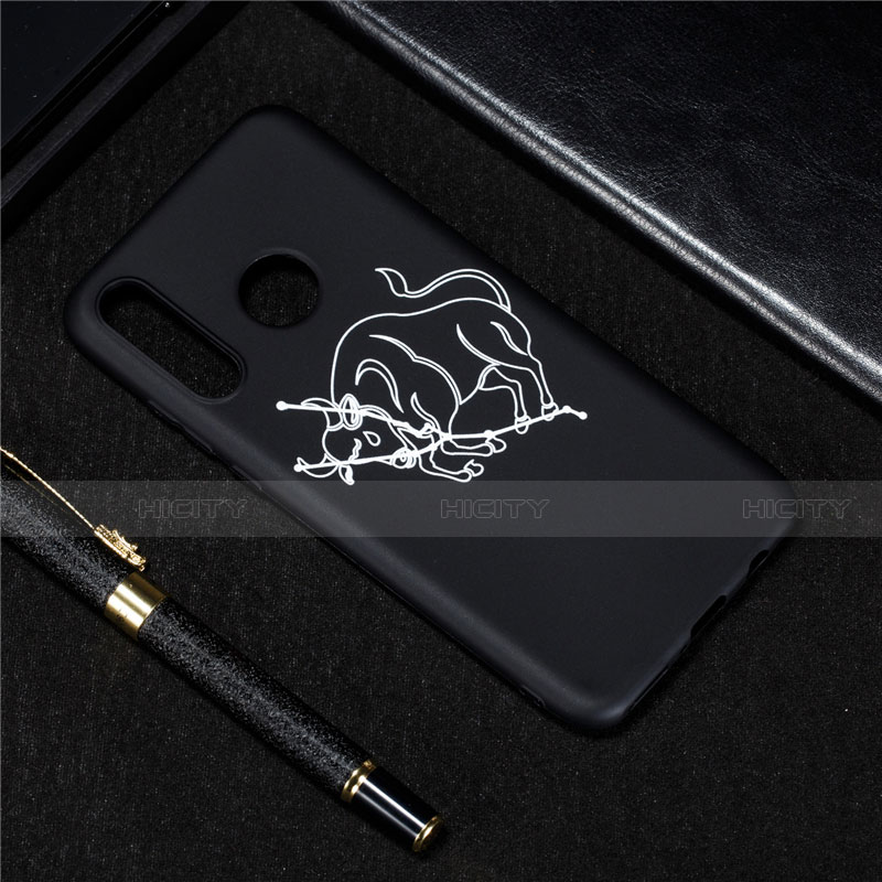 Funda Silicona Gel Goma Constelacion Carcasa S03 para Huawei P30 Lite New Edition Negro