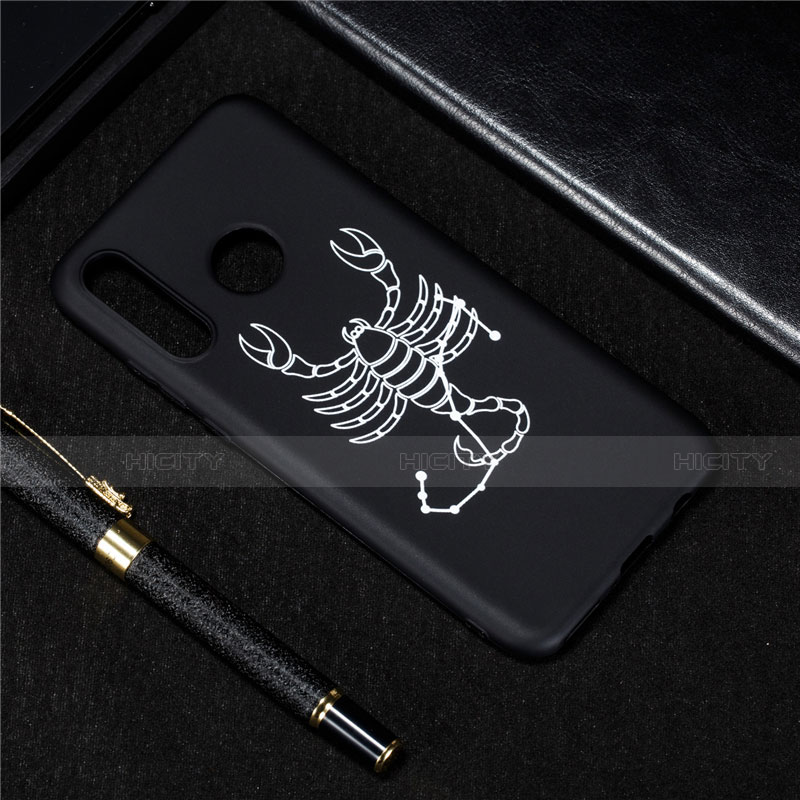 Funda Silicona Gel Goma Constelacion Carcasa S09 para Huawei P30 Lite Negro