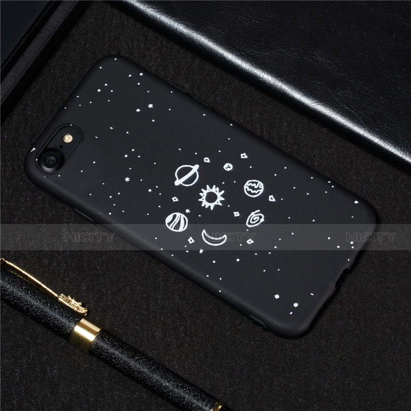 Funda Silicona Gel Goma Estrellado Carcasa para Apple iPhone 7