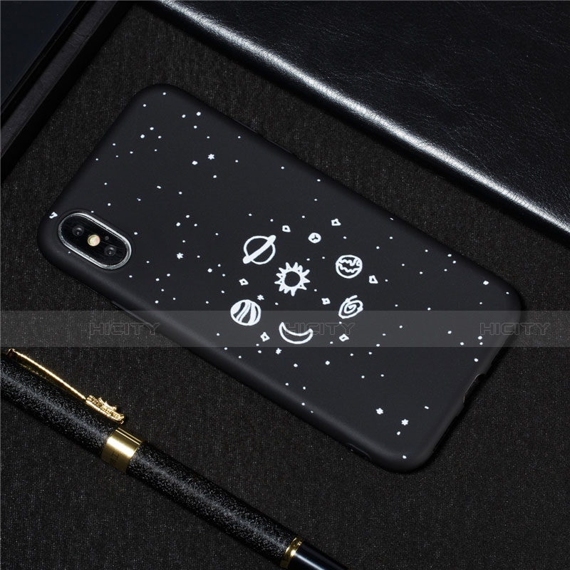 Funda Silicona Gel Goma Estrellado Carcasa para Apple iPhone X