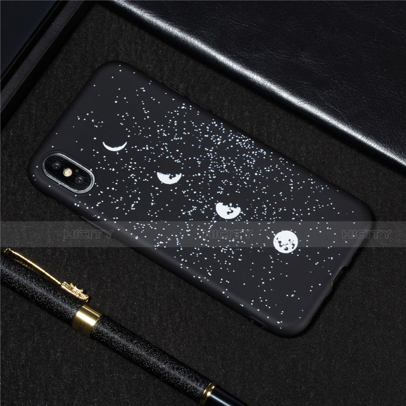 Funda Silicona Gel Goma Estrellado Carcasa para Apple iPhone Xs