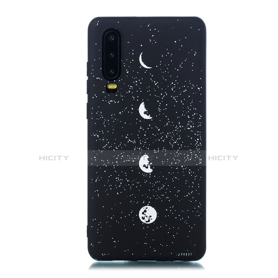 Funda Silicona Gel Goma Estrellado Carcasa para Huawei P30 Multicolor