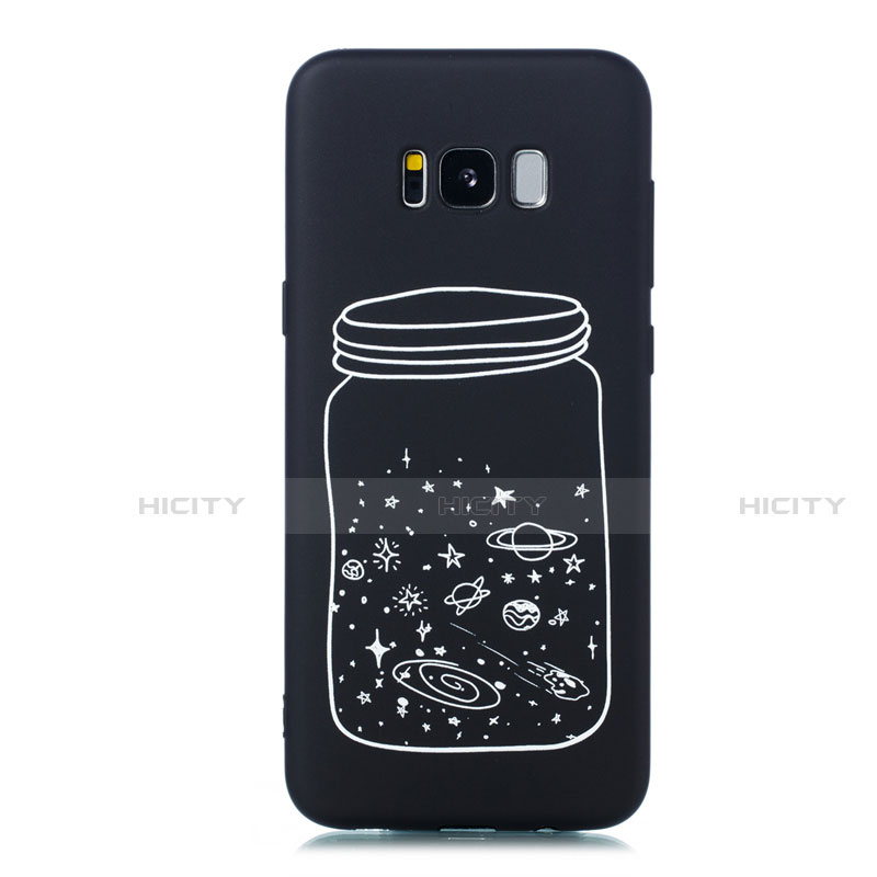 Funda Silicona Gel Goma Estrellado Carcasa para Samsung Galaxy S8 Blanco