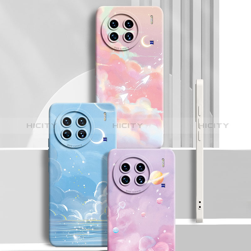 Funda Silicona Gel Goma Estrellado Carcasa para Vivo X90 Pro 5G