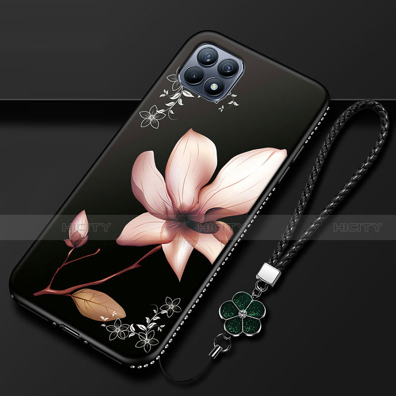 Funda Silicona Gel Goma Flores Carcasa A01 para Oppo Reno4 SE 5G