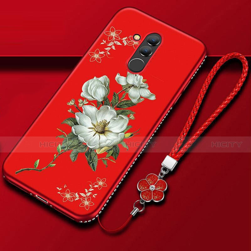 Funda Silicona Gel Goma Flores Carcasa H02 para Huawei Mate 20 Lite