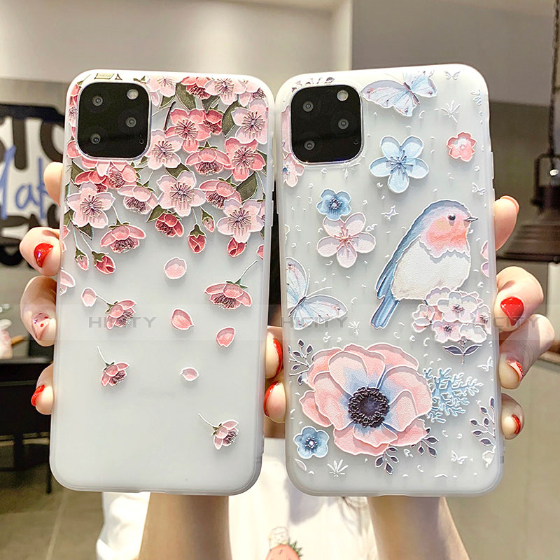 Funda Silicona Gel Goma Flores Carcasa H03 para Apple iPhone 11 Pro