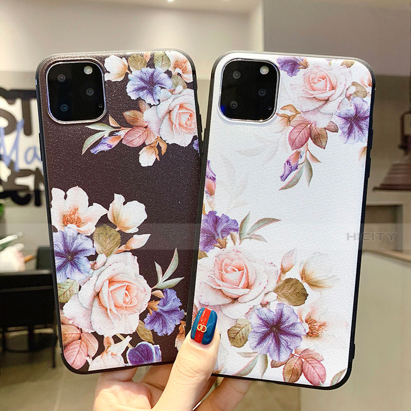 Funda Silicona Gel Goma Flores Carcasa H04 para Apple iPhone 11 Pro