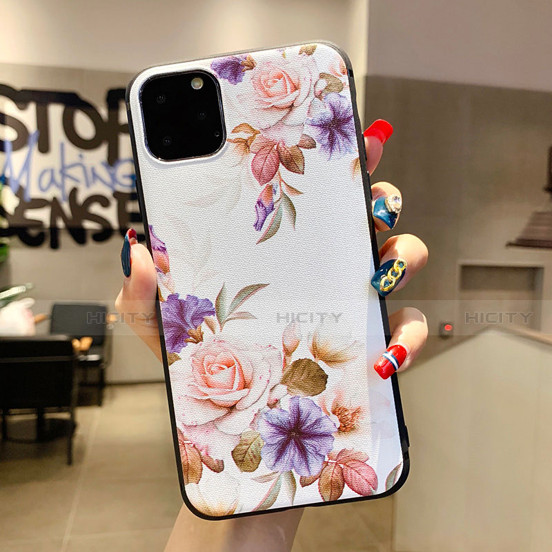 Funda Silicona Gel Goma Flores Carcasa H04 para Apple iPhone 11 Pro