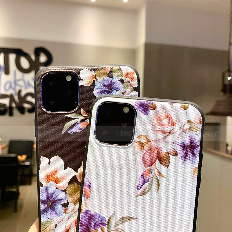 Funda Silicona Gel Goma Flores Carcasa H04 para Apple iPhone 11 Pro