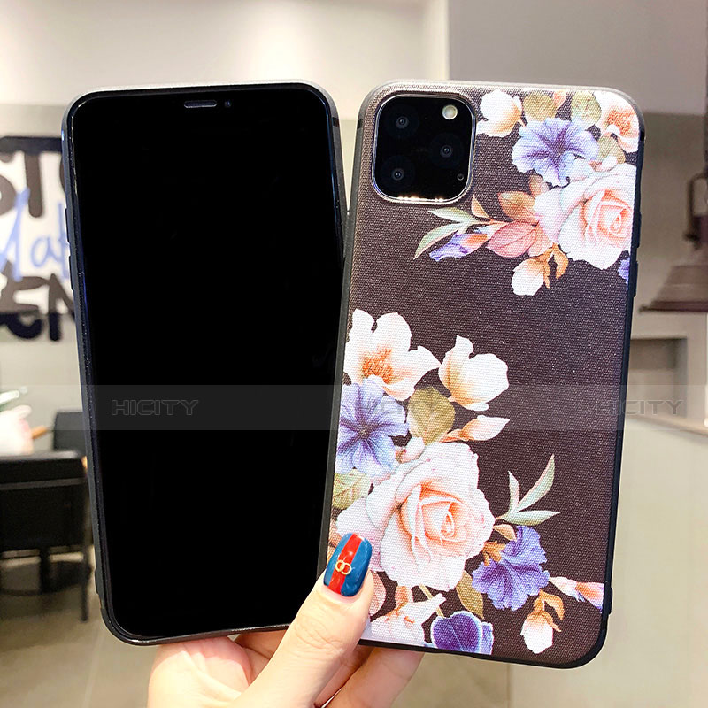 Funda Silicona Gel Goma Flores Carcasa H04 para Apple iPhone 11 Pro