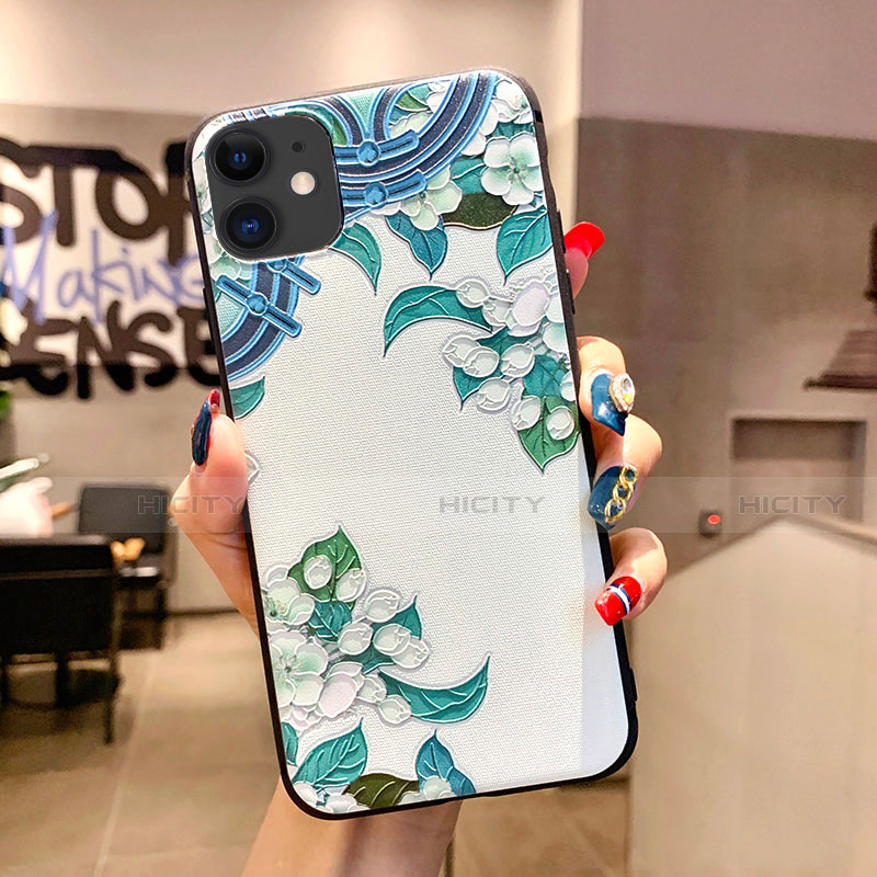 Funda Silicona Gel Goma Flores Carcasa H05 para Apple iPhone 11