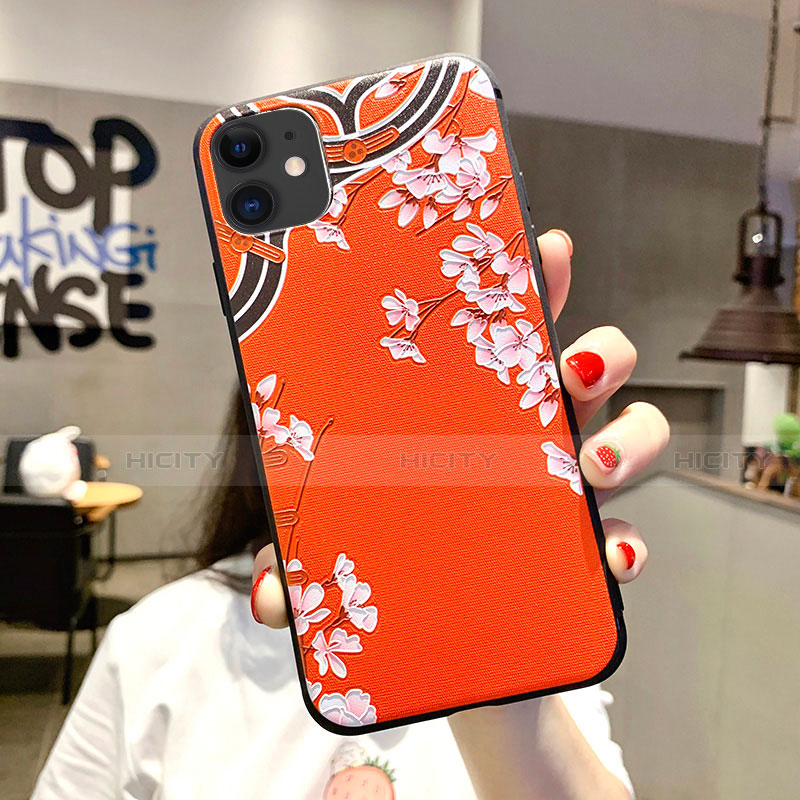 Funda Silicona Gel Goma Flores Carcasa H05 para Apple iPhone 11