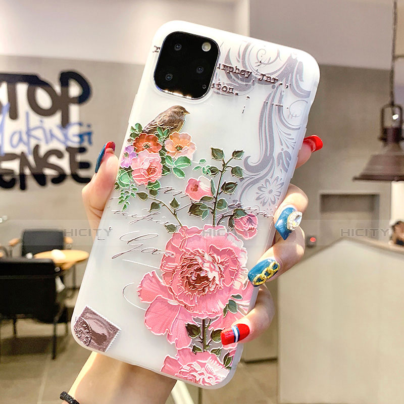 Funda Silicona Gel Goma Flores Carcasa H06 para Apple iPhone 11 Pro