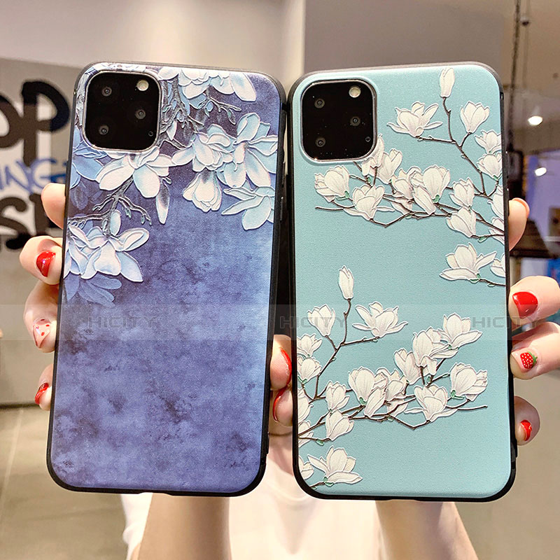 Funda Silicona Gel Goma Flores Carcasa H07 para Apple iPhone 11 Pro Max