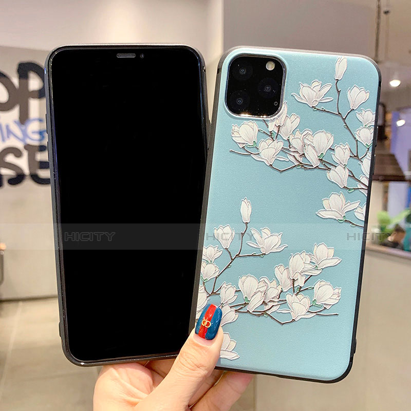 Funda Silicona Gel Goma Flores Carcasa H07 para Apple iPhone 11 Pro Max