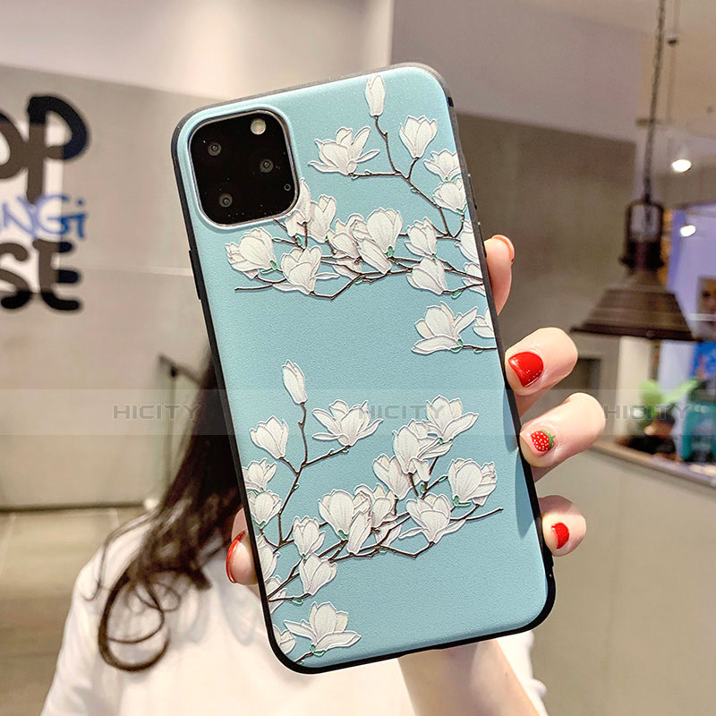 Funda Silicona Gel Goma Flores Carcasa H07 para Apple iPhone 11 Pro Max