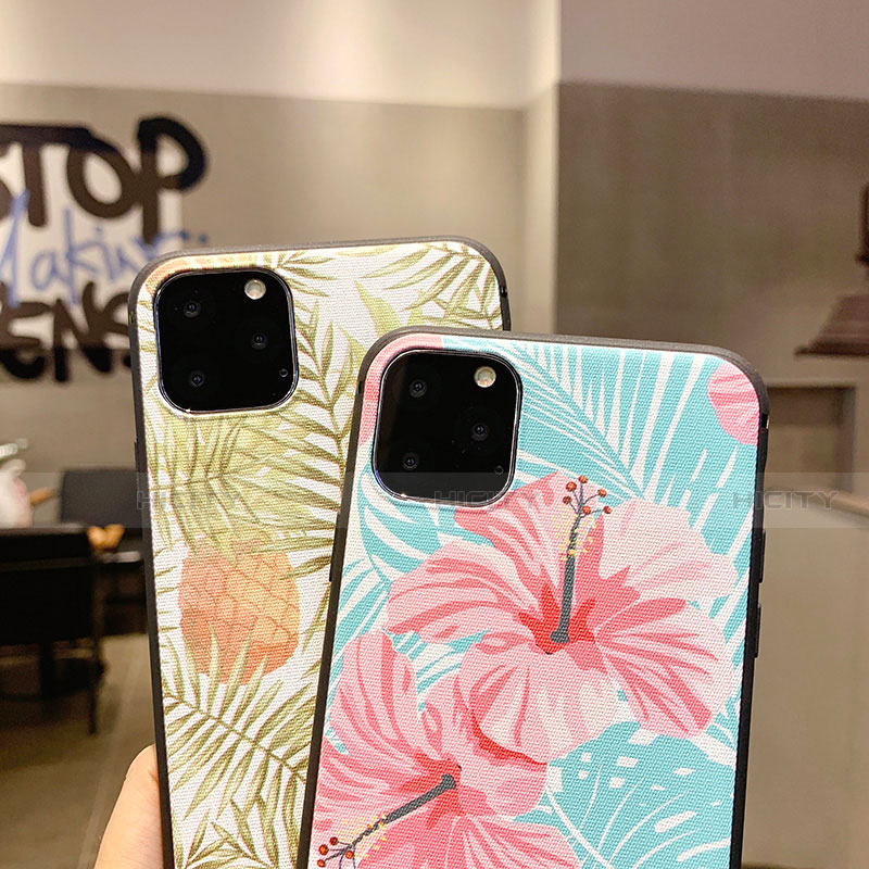 Funda Silicona Gel Goma Flores Carcasa H09 para Apple iPhone 11 Pro Max