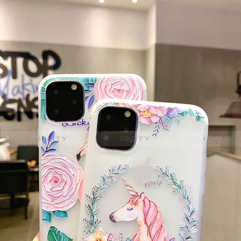 Funda Silicona Gel Goma Flores Carcasa H10 para Apple iPhone 11